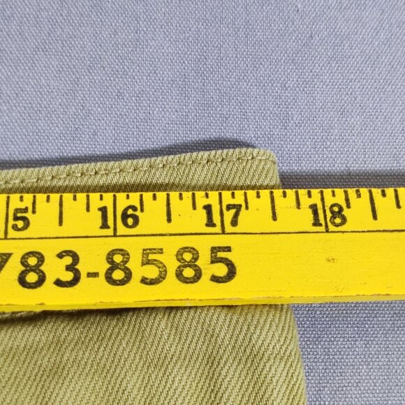 Universal Thread co. High Rise wide leg twill pants women's size 2R olive green - Picture 10 of 14